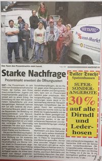 Pressetext aus dem Garmischer Tagblatt 2008